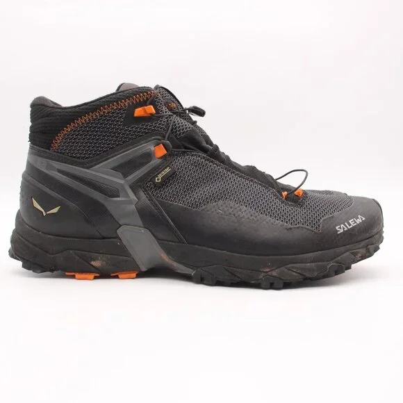 Salewa MS Ultra Flex 2 Mid GTX Gore-Tex Hiking Boots Men\'s 12 Black Out Orange Salewa Men main image 4